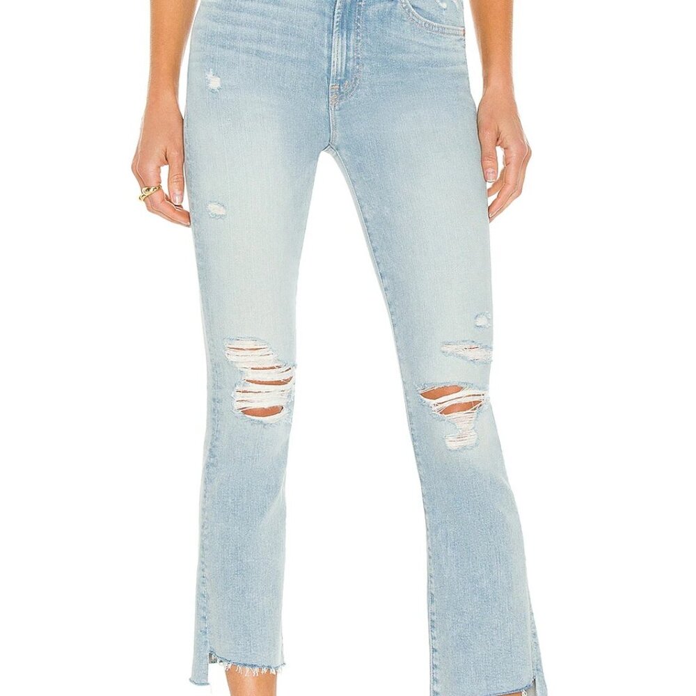MOTHER The Insider Crop Step Fray Free Hugs Sz 26